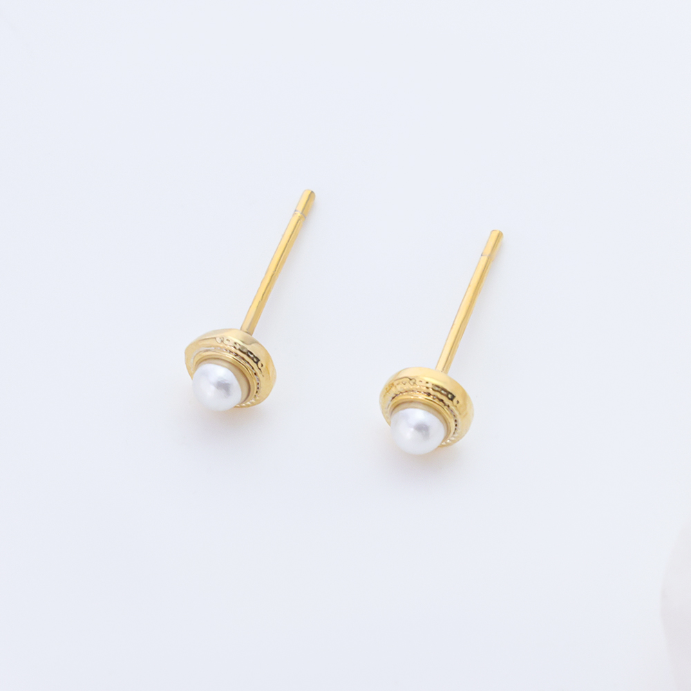 Planet Zircon Gold 925 Sterling Silver Earrings E11092 (2)
