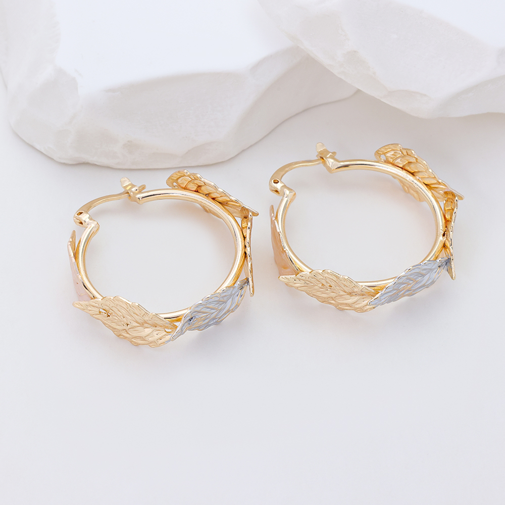 Planet Zircon Gold 925 Sterling Silver Earrings E10935 (2)