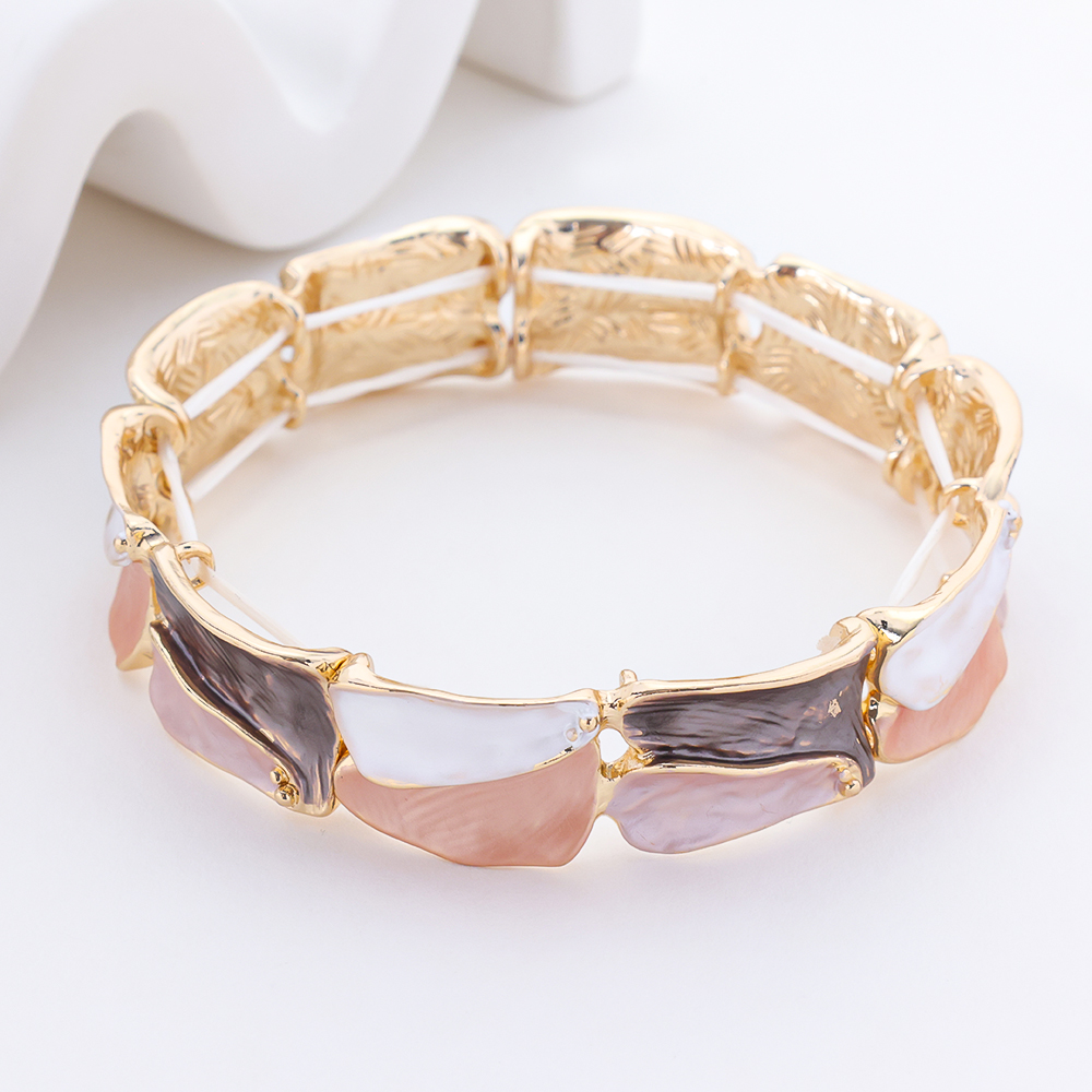 Colorful Printed Hinged S925 Silver Bangle Jewelry Spiral Enamel Adjustable Bracelet