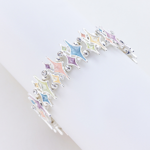 Sterling Silver Star Paint Zircon Bracelet For Woman Gift