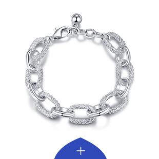 Luxury Sterling Silver Chain Link Bracelet Design