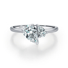 Fashion Rhodium 925 Silver Rings Simple Jewelry For Women Girl