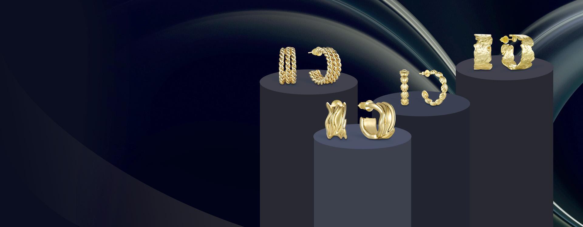 Luxury Gold Plated Sterling Silver Earrings Collection by Goodliness