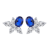 S925 silver colored gemstones, retro and simple daily women's stud earrings