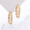 S925 Silver Plain Hoop Earrings Colored Painted Jewelry 18K Gold Plated Earrings