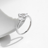 Fashion Rhodium 925 Silver Rings Simple Jewelry For Women Girl
