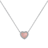 S925 Sterling Silver Heart Zircon Jewelry Set For Ladies