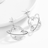 Planet Earrings Female S925 Sterling Silver Earrings Wholesale