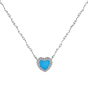 S925 Sterling Silver Heart Zircon Jewelry Set For Ladies