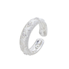 S925 Sterling Silver Drawing Pattern Adjustable Ring For Woman