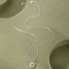S999 Sterling Silver Five-pointed Star Necklace For Woman