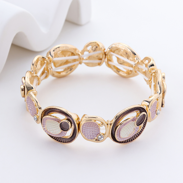 Sterling Silver Paint With Zircon Bracelet For Woman 