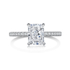 925 sterling silver cz ring for women, ice-flower zirconium diamond ring wholesale for women