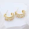 S925 Silver Earrings with Shell Pearl And CZ for Women Wear 