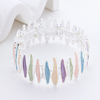 925 Sterling Silver Bracelet Irregularly Shaped Colored Paint Stretch Bangle 