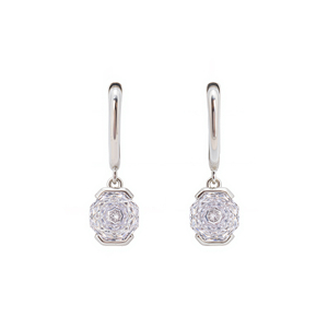 925 Silver Earring High Quality Rose Cut Stone