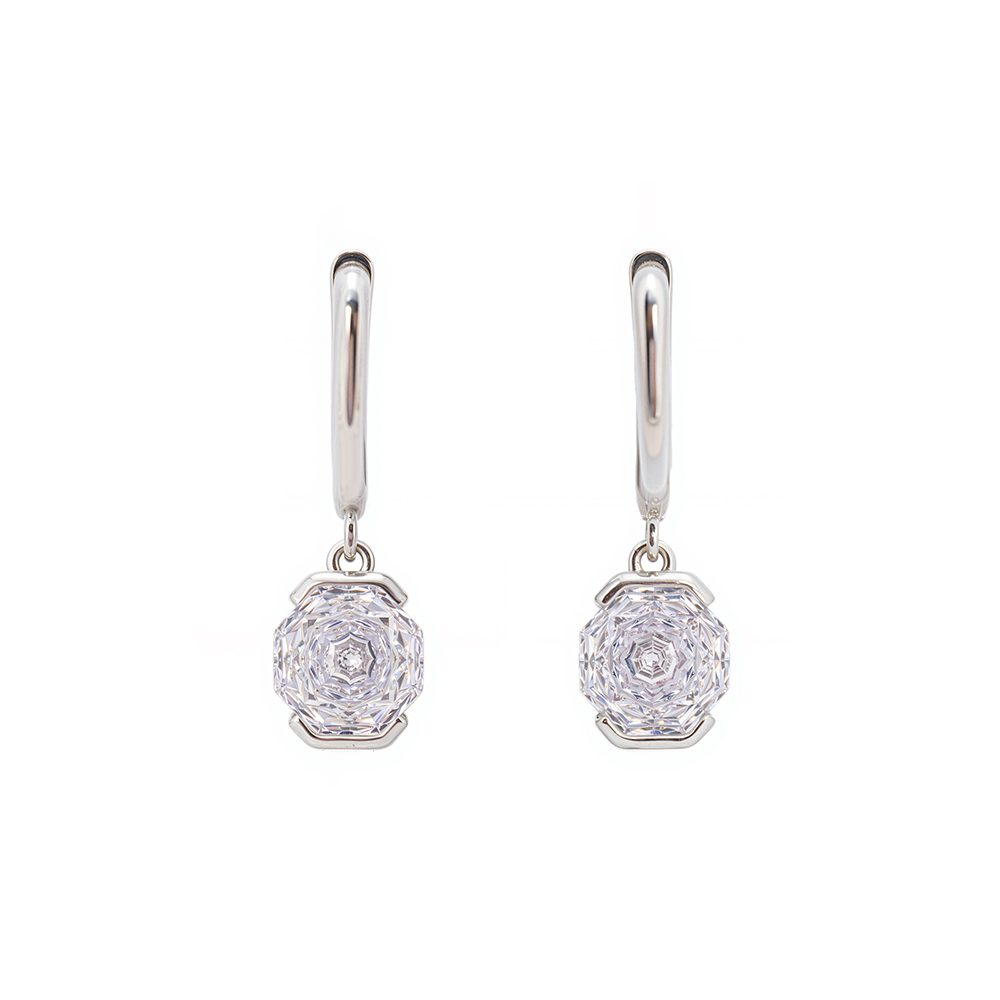 925 Silver Earring High Quality Rose Cut Stone