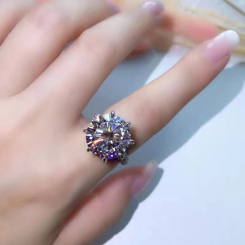 S925 Sterling Silver Zircon Ring Wedding Accessories Nickel Free