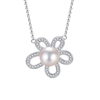 S925 Sterling Silver Pearl Suit Niche Design Flower Luxury High-grade 