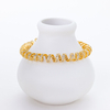 18K Gold Plated Coiled Cable S925 spiral silver Bangle Jewelry for Women