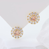 Sterling Silver Cubic Zirconia Stud Earrings Round Diamonique Stud Earrings