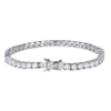 925 Silver CZ Jewelry Tennis Bracelet For Women MenJewelry Gift