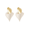 S925 Sterling Silver Two Tone Love Earrings For Women Girl