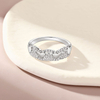 S925 Sterling Silver Zircon Heart Ring Wedding Accessories Nickel Free