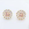 Sterling Silver Cubic Zirconia Stud Earrings Round Diamonique Stud Earrings