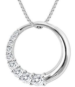 Silver Necklace High Quality Necklace CZ Necklace Rhodium Plated