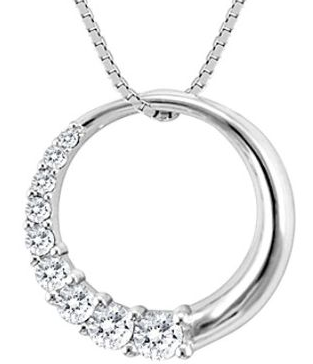Silver Necklace High Quality Necklace CZ Necklace Rhodium Plated