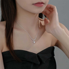 S925 Silver Zirconia Teardrop Necklace For Woman