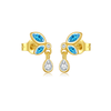 925 Silver Earring High Quality Butterfly Earrings Gold Plated