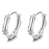 925 Sterling Silver Slub Earrings Design Tide Ear Ring For Woman