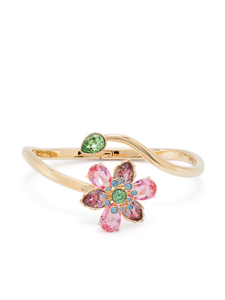 S925 Silver Cubic Zirconia Chunky Adjustable Open Bangle Snake Jewelry