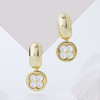 Gold Plated S925 Silver Dreamcatcher Drop Earrings