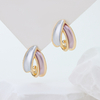Plain Hoop Earrings with Dazzling Shine And Comfort S925 Silver Colored Painted Jewelry Earring 