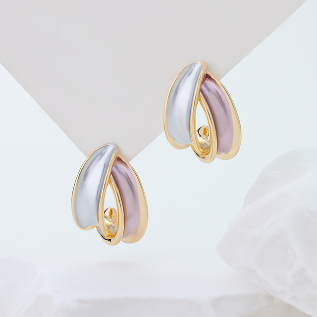 Plain Hoop Earrings with Dazzling Shine And Comfort S925 Silver Colored Painted Jewelry Earring 