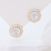 14K Gold Plated Sterling Silver Criss Cross Hoop Earrings, Baguette Cut Cubic Zirconia Twisted Cuff Earrings for Women