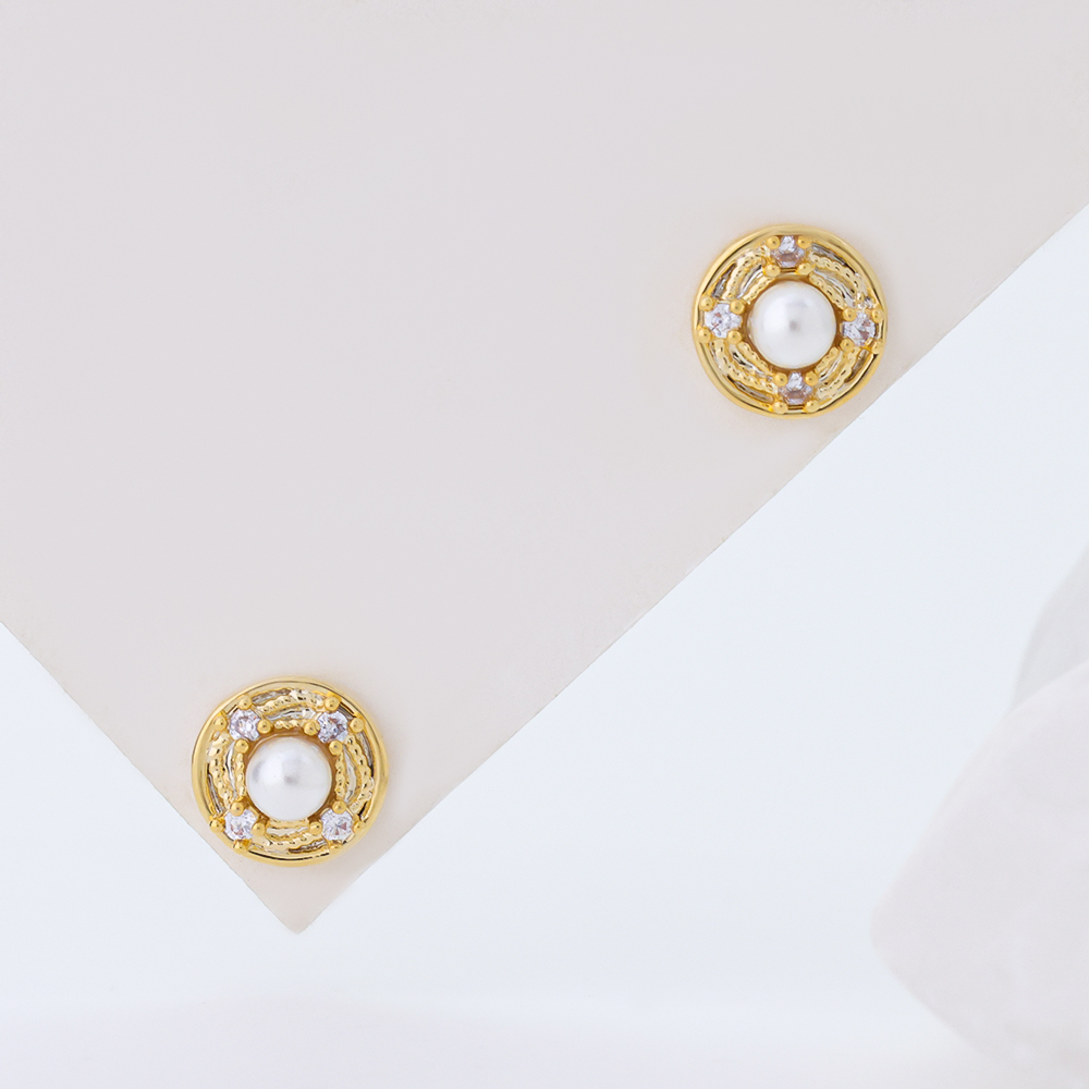 S925 Sterling Silver Square Circle Spiral Earrings Geometric Artistic Daily Studs