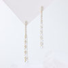 S925 Sterling Silver Bohemian Dangle Earrings Sparkling Citrine Zircon Hammered Disc Vintage Resort Jewelry