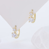 S925 Sterling Silver Sparkling CZ Halo Pearl Studs Professional Elegant Jewelry