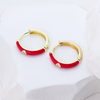 Retro resin-coated earrings exude elegance Titanium steel Earrings