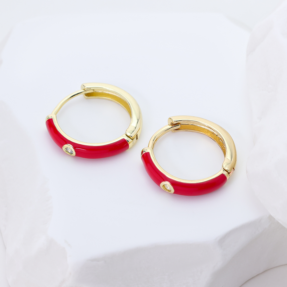 Retro resin-coated earrings exude elegance Titanium steel Earrings