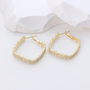 Goodliness Red Round Silver Earrings - Ear Piercing