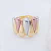 Goodliness Guangzhou S925 Silver Champagne Orange CZ Open Halo Ring
