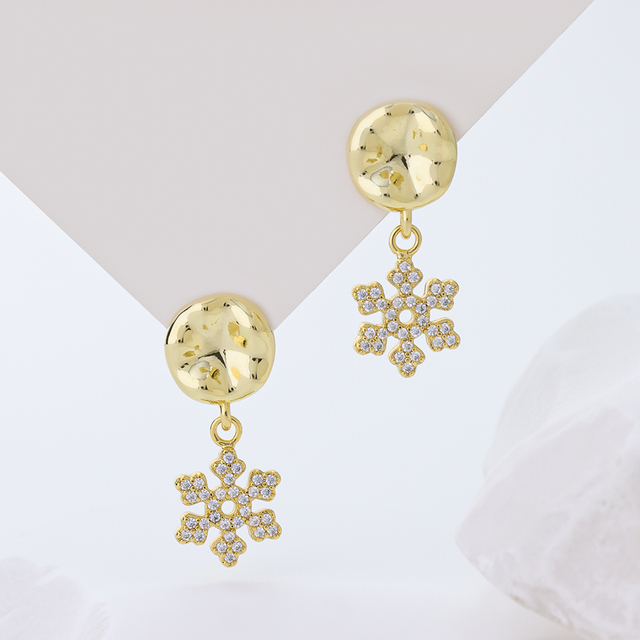 Moon Star Gold Hoop Earrings S925 Silver Custom Design