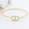 S925 Silver Pave Link Drop Earrings