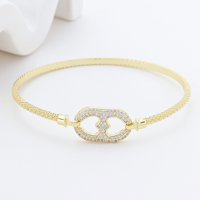 S925 Silver Pave Link Drop Earrings