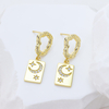 S925 Sterling Silver Nature Inspired Drop Earrings Ethereal Zircon Earrings